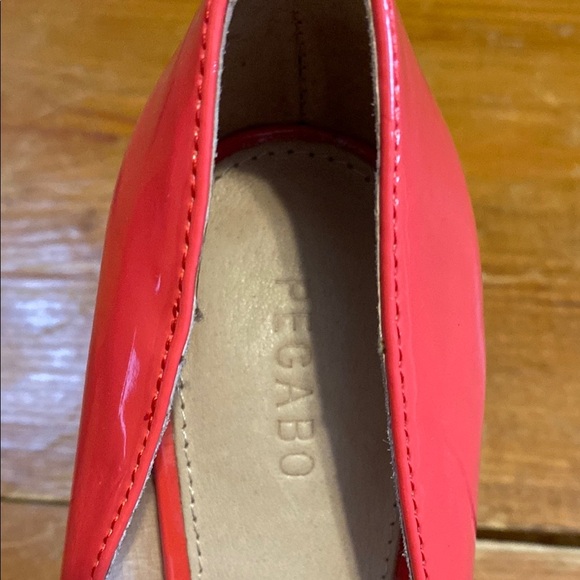 PEGABO Pink Coral Patent Leather High Heels Feminine Coquette Barbie - Picture 5 of 14